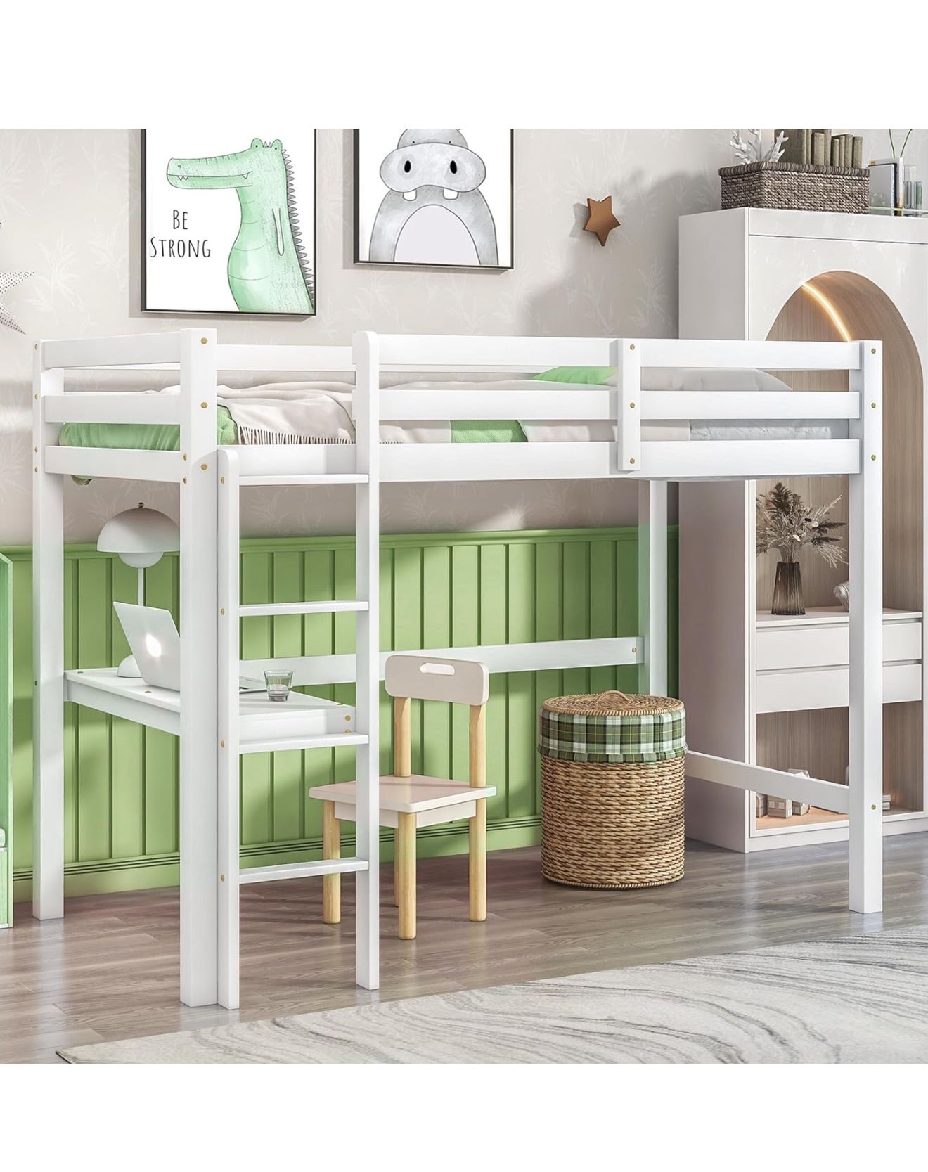Bunk Bed With Kids Desk. 