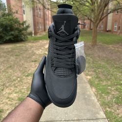 Size 13 Air Jordan Retro 4s "Black Cats"