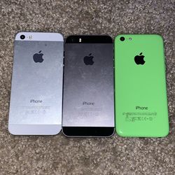 3 older iphones