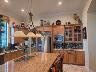 Kitchen ceiling light -metal & glass