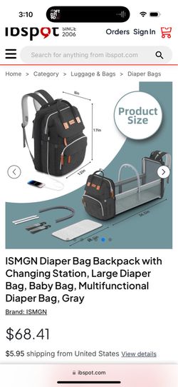 Brand New baby changing table/crib  backpack.