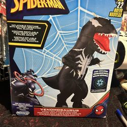 Spiderman Venomosaurus Inflatable - over 7’ tall - New