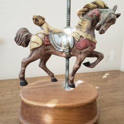 8" Musical Horse Carousel