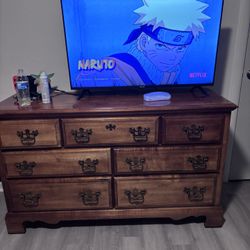 dresser for clothes.