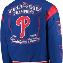 Phillies 2 Time World Series Bomber Jacket