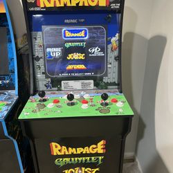 Rampage Arcade 1Up Machine Complete