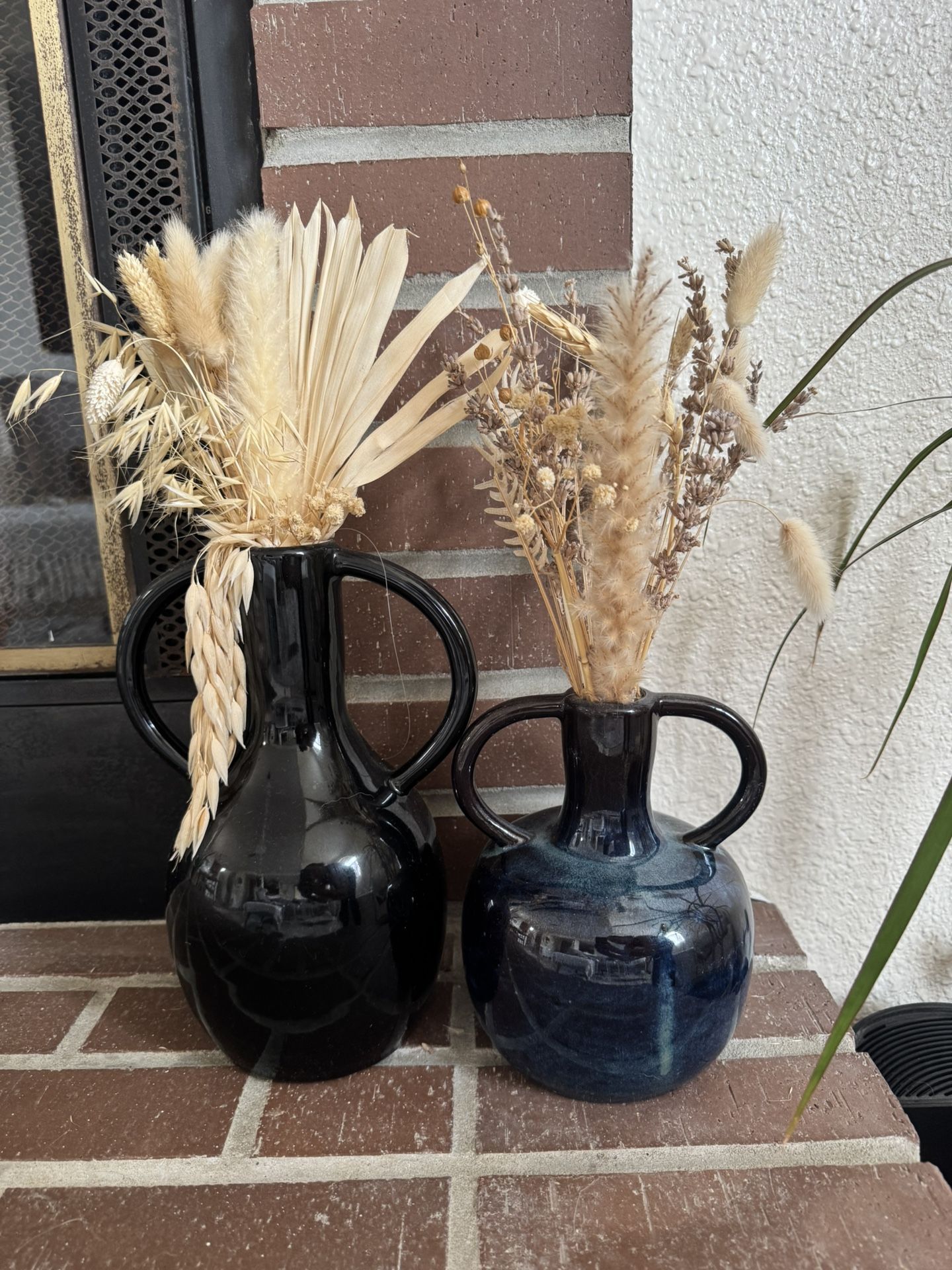 Vases with Dried Flowers