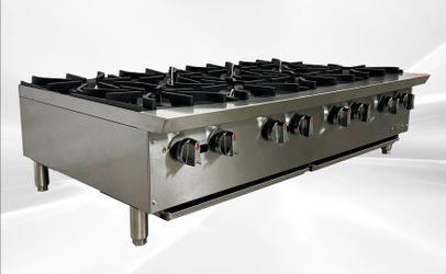 NSF 48 ins Eight burner gas heavy hot plates CCHPA48
