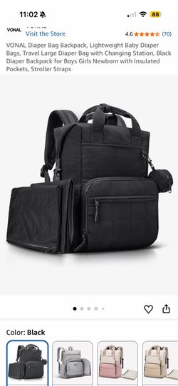 Diaper bag backpack