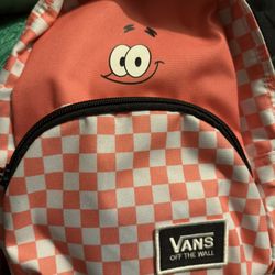 Spongebob Squarepants, Patrick, Small Canvas Checkered Backpack Vans Off The Wall