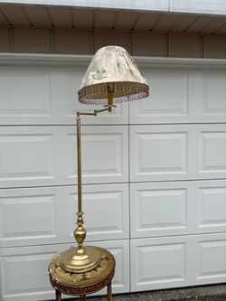 Vintage Brass Floor Lamp