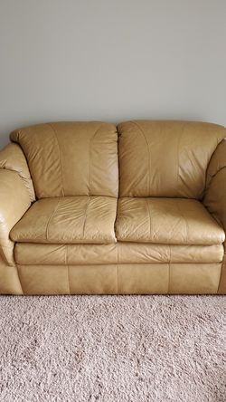 Leather Sofa Camel color