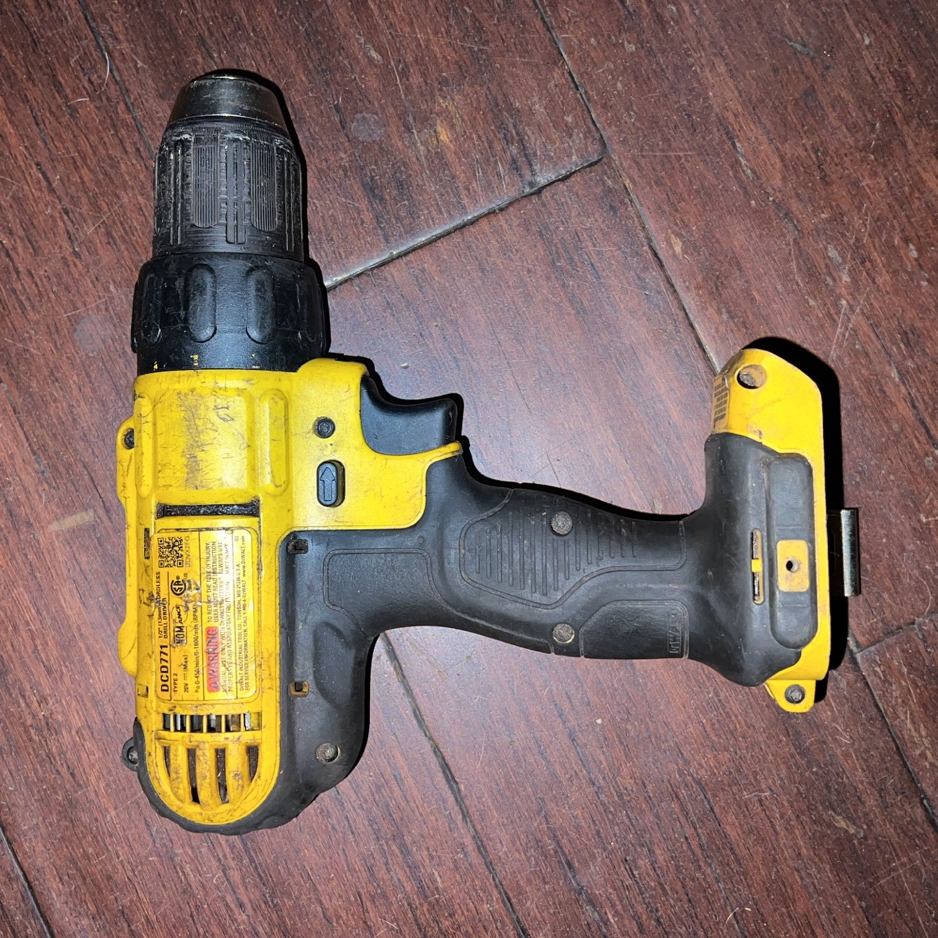 DeWalt DCD771 1/2" Drill Driver Cordless MAX 20 Volt