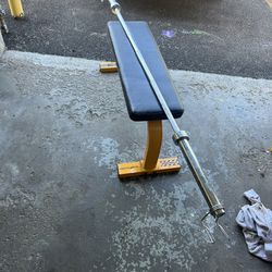 Weight Bench And Bar 