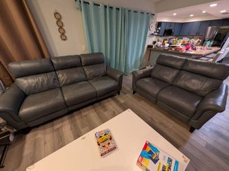 Recliner couch and loveseat