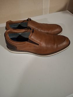 Nunn Bush Comfort Gel Mens Size 10 M Brown Leather Dress Loafer Shoes (contact info removed)0