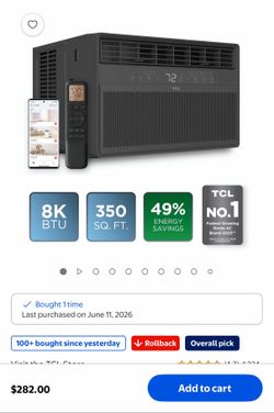 TCL 8,000 btu window ac