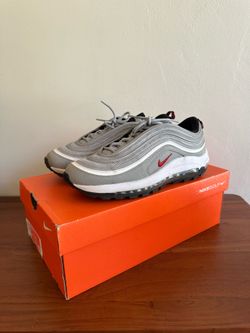 Nike Golf Air Max 97 G Silver Bullet Metallic Silver / University Red Size 8 Men