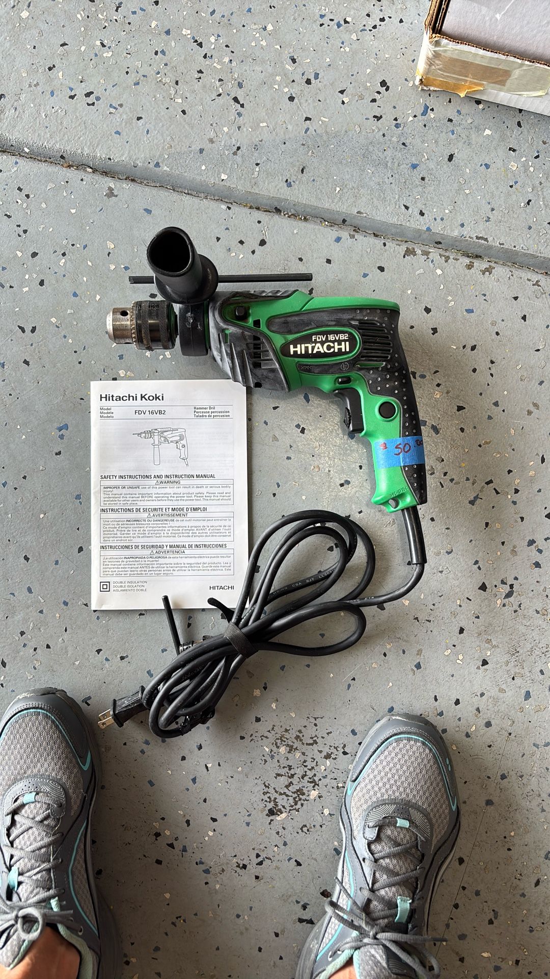 Hitachi Half Inch Hammer Drill Corded 