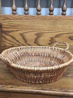 Flat Round Basket