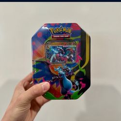 Pokémon mega charzard X tin