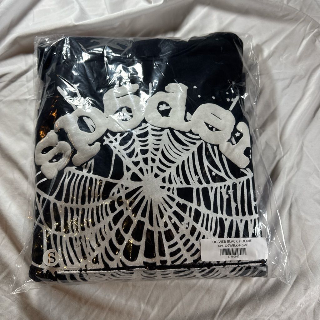 Black Sp5der Hoodie 