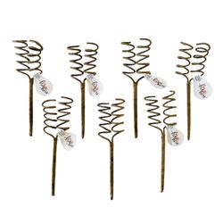 Brown Spiral Twig Stem Wire Pick, 7 Pack for Floral Arrangements NEW!!