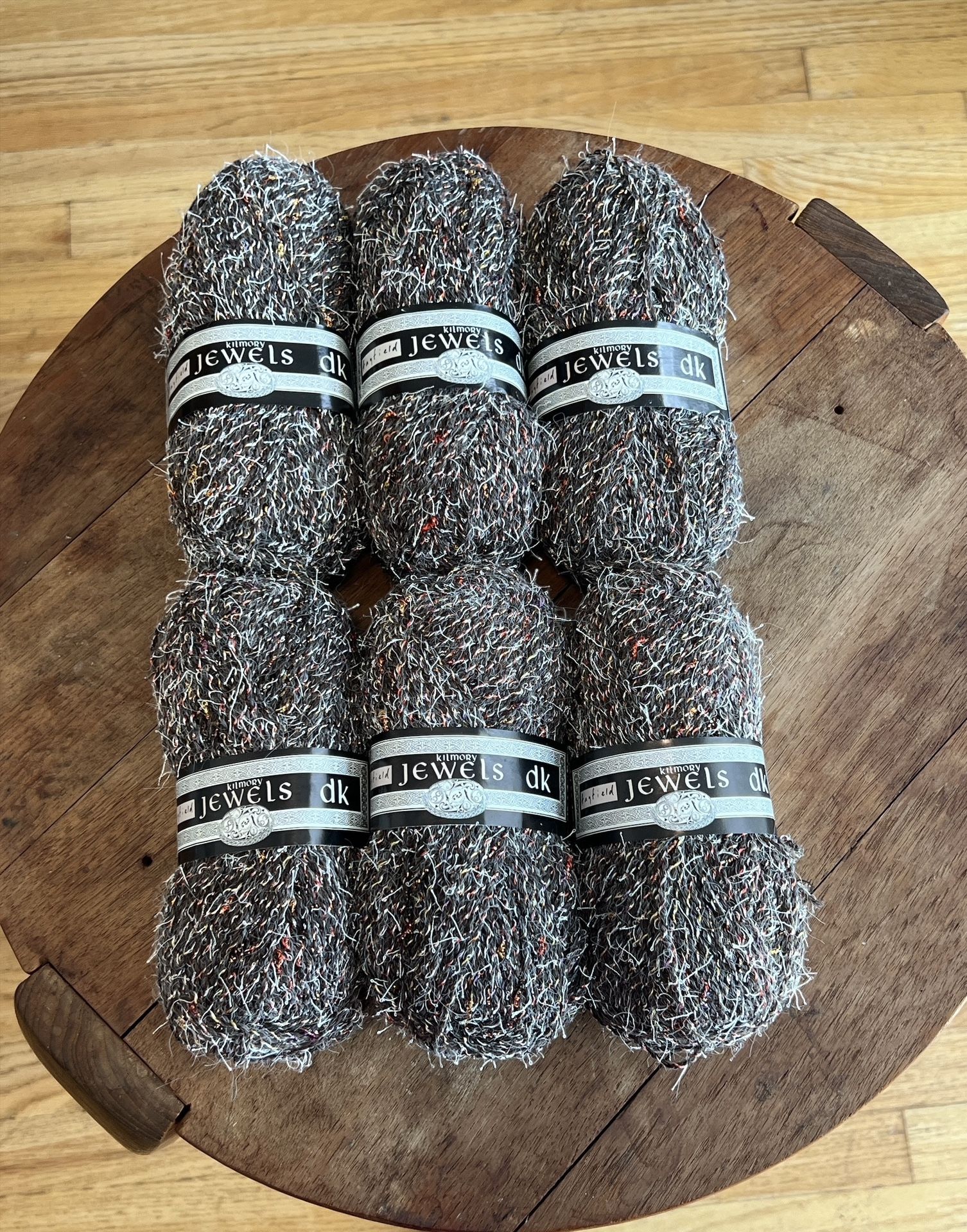 Yarn Lot Of 6 Skeins 50gms Each Hayfield KILMORY JEWELS Nylon blend