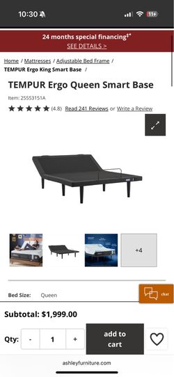 Adjustable Queen size Tempur-pedic base