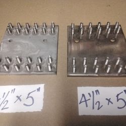 Tin Plated solid copper 4 1/2" x 5" BUS BAR -- $10.00 Each