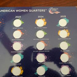 American Women Quarter Holder/display