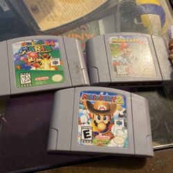 Mario 64 Mario Kart 64 Mario Party 2 