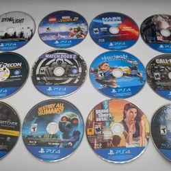 PlayStation 4 (PS4) Lot Of 12 A - Trading For 6" & 7" Action Figures