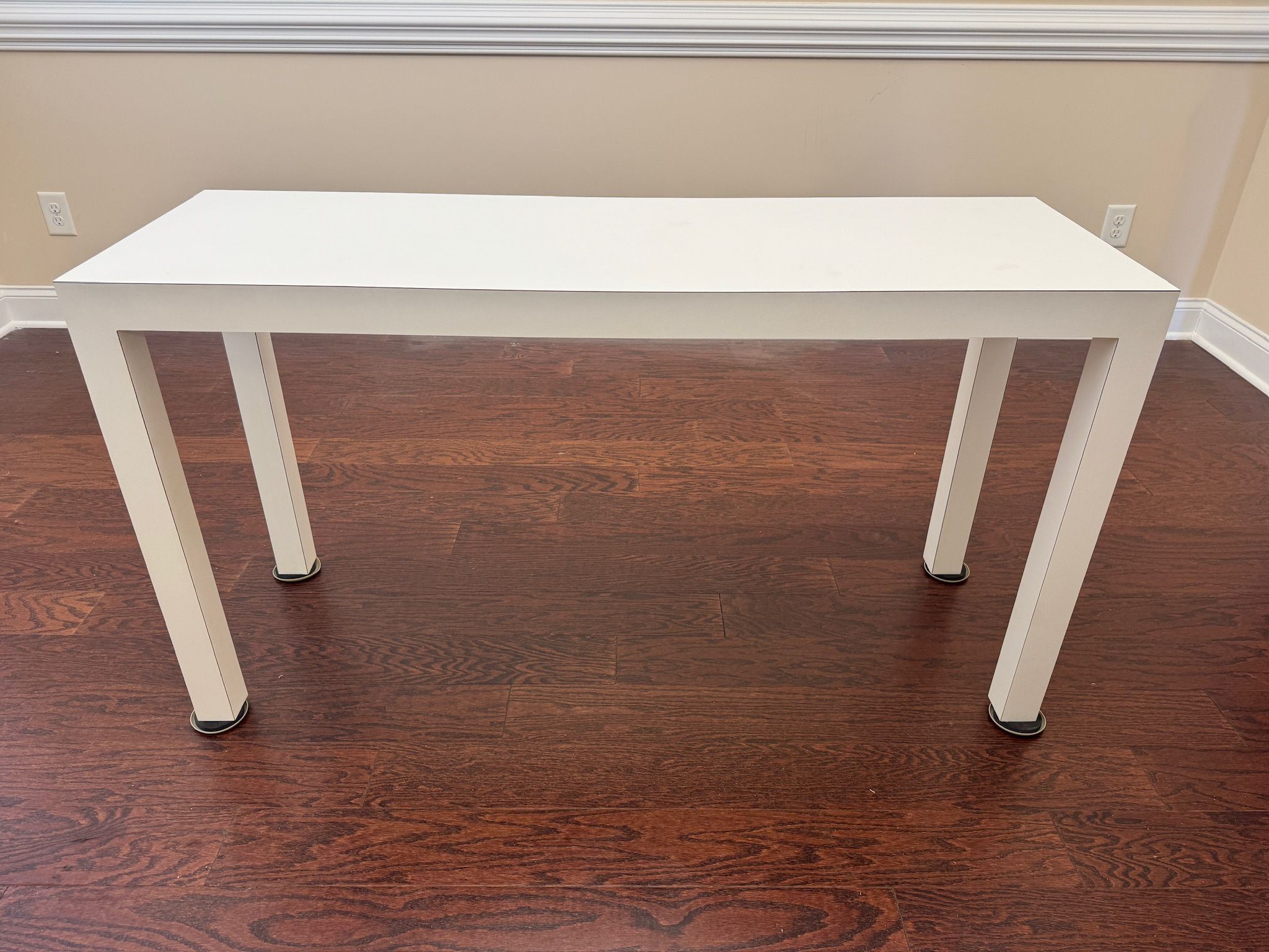 Modern White Console Table
