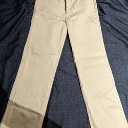 Beige Formal Pants