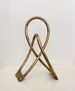 16” Tall x 12” Wide Gold Leaf Covered Sculpture