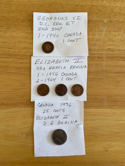 Variety of coins from different countries Variety of coins from different countries