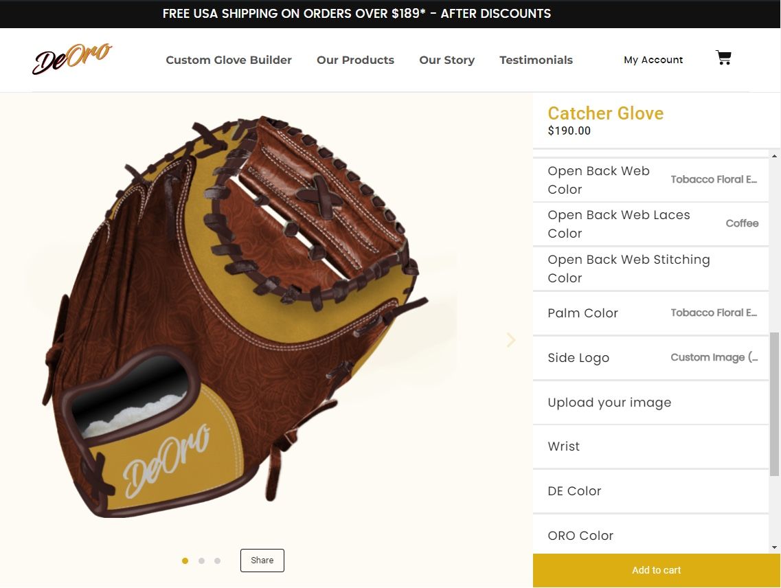 Custom Catcher Glove | Baseball & Softball