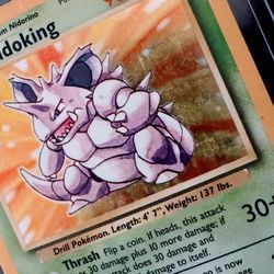 Nidoking Base Set Holo Foil 