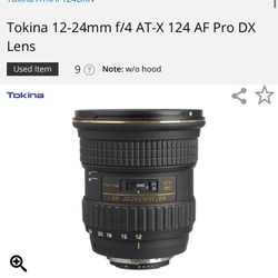 Tokina 12-24mm f/4 AT-X 124 AF Pro For Nikon