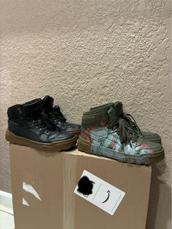 Puma Rebound Abrupt mid high top leather sneakers