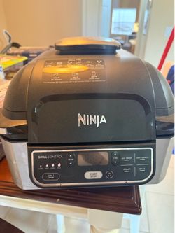 Foodi 5-in-1 Indoor Grill with 4 Qt. Air Fryer, Roast, Bake, Dehydrate and Cyclonic Grilling