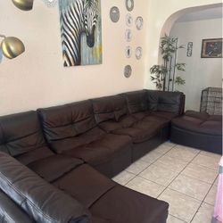 Leather Sectional