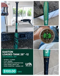 Louisville Slugger Loaded Tank 28”/16 oz (-12) USA Baseball Bat – Great Pop