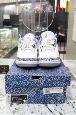 Air Jordan 3 Retro Wizards (8.5 Men's) sneakers