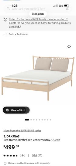 IKEA Bjorksnas Bed Frame