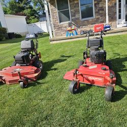 Two Wlak Behind Mowers For Sale One Is 32"Cut Other One Is 48"cut All For One Price As Is No Warranty Cash Only Price 3,000.00