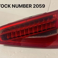 AUDI A4/A4 QUATRO/S4 REAR RIGHT LED INNER TAIL LIGHT. PASSENGER SIDE 2013-2016.