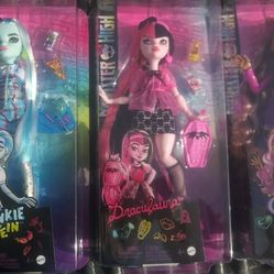 NEW MONSTER HIGH DOLLS