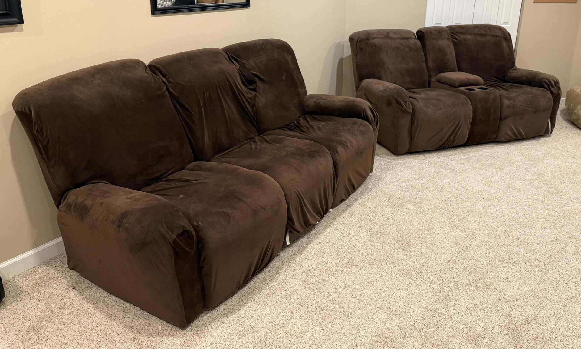 2 Recliner Couches